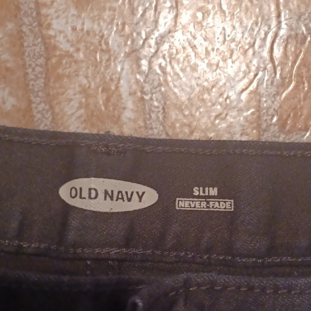 Old Navy Slim Fit Black Never Fade Jeans 33x36 Men's